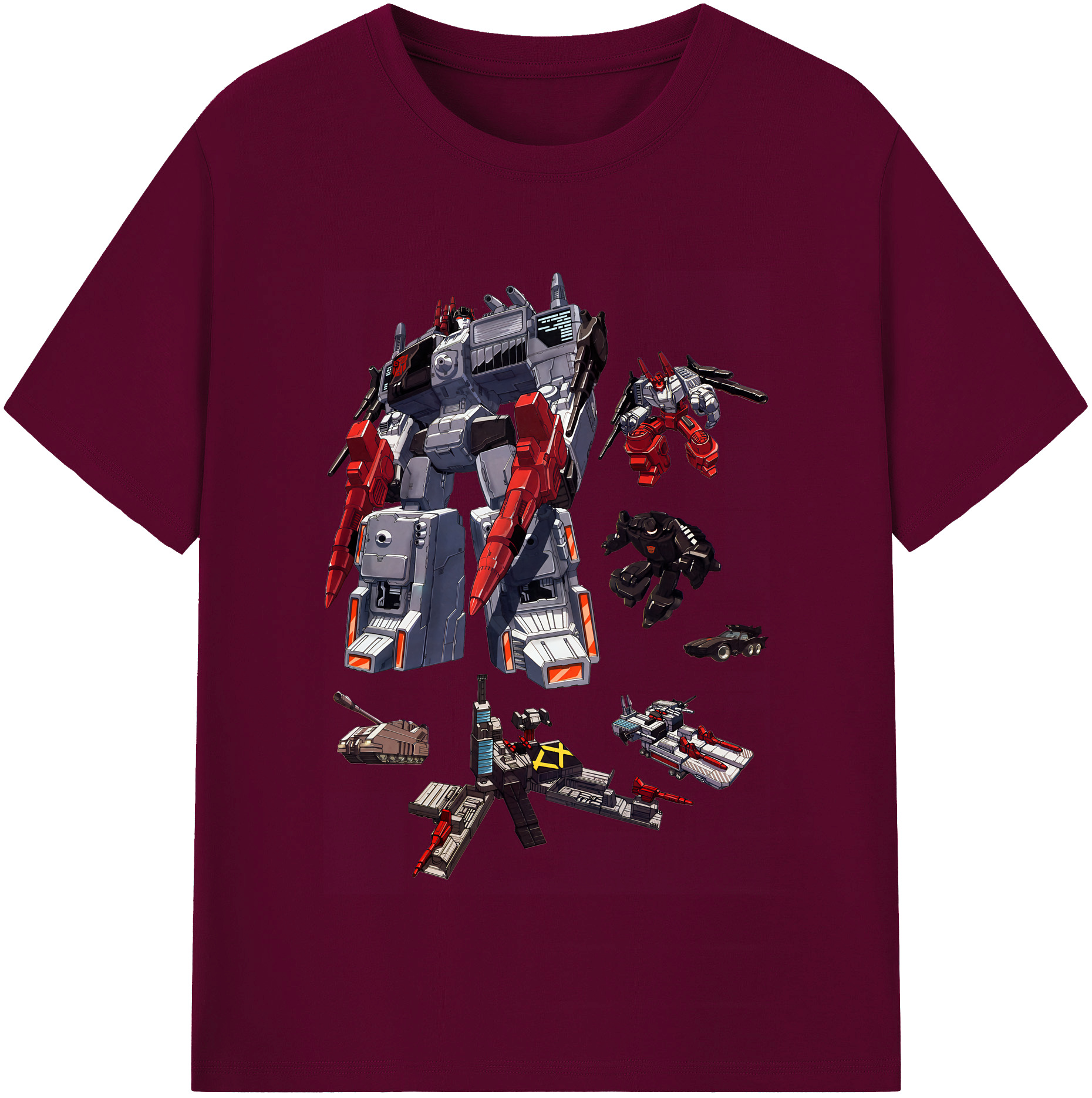 （画像用） Transformers トランスフォーマー レディースカジュアルプリントTシャツ（綿100％）